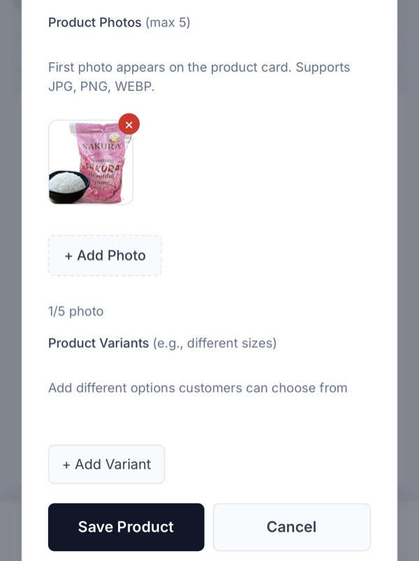 Product Photos at Save Product